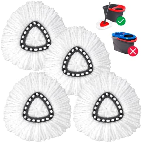 Spin Mop Replacement Head, Thick Microfiber Refills by DUOSHIDA