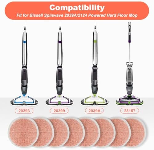 Spinwave Mop Replacement Pads for Bissell Spinwave 20399 23157 23159 2039A - Image 2