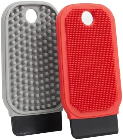 3-in-1 Silicone Dish Sponge & Vegetable Scrubber, Flexible Kitchen Cleaning by Alxjejo