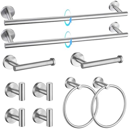 TQKAG Brushed Nickel Bathroom Hardware Accessories Set by TQKAG
