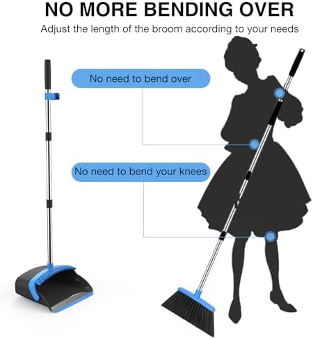 NACENA Broom and Dustpan Set - Image 3
