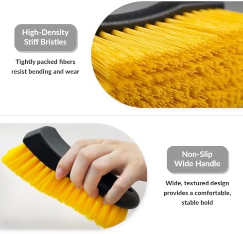 Heavy-Duty Scrub Brush & 2-in-1 Grout Cleaner Brush-2pcs - Image 3