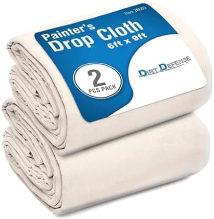 Drop Cloth Cotton Tarp Large Canvas Tarp by DIRT+DEFENSE