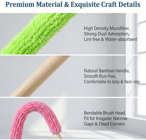 6Pcs Detail Duster Sticks, Mini Crevice Cleaning Brushes - Image 3