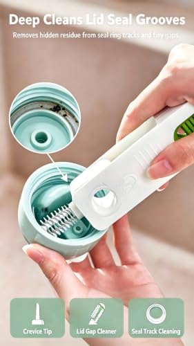4‑in‑1 Cup Lid Cleaning Brush, Gap & Seal Ring Scrubber. - Image 6