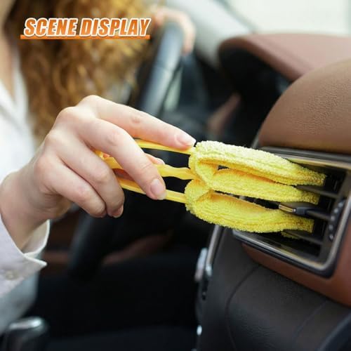 Craedli 5PCS Window Blind Cleaner Duster Tool Set, Washable Microfiber 7-Finger - Image 4