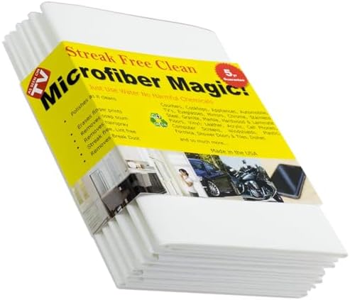 Microfiber Magic Cloth, Streak-Free Glass & Window Cleaning Cloth by AERaiGroup