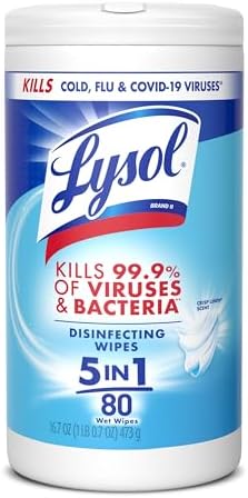 Lysol Disinfecting Wipes, Crisp Linen, 80 ct. by Lysol