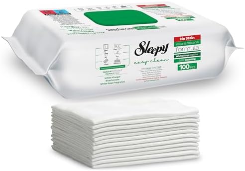 Sleepy Easy Clean XL Multi Surface Cleaning Wipes – Natural Vinegar & Baking by Sleepy
