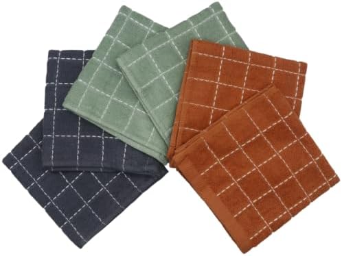 Cotton Dish Cloths, Dish Rags for Washing Dishes, 6 Pack - Image 2