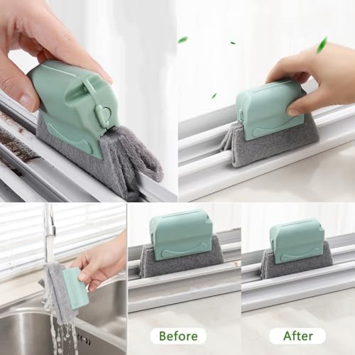 CRAFNEW 14Pcs Window Track Cleaning Tools, Groove Gap Cleaning Brush Kit - Image 2