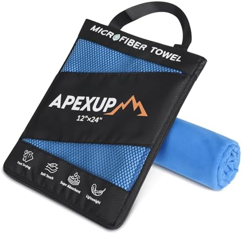 APEXUP Microfiber Travel Towel, Ultra Absorbent Quick Dry Towels, Lightweight by APEXUP