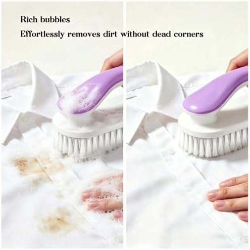 2 Pack Shoe & Laundry Cleaning Brush, Household Soft Bristle Scrubbing - Image 6