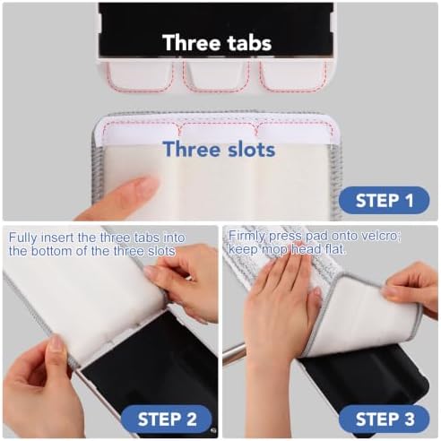 4 Pack 13"×4.9" Mop Replacement Pads Compatible - Image 6