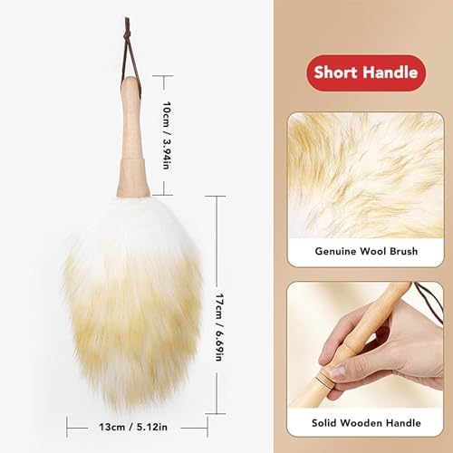 Piano Wool Cleaning Brush, Short-Handle Dust Removal Tool - Image 7
