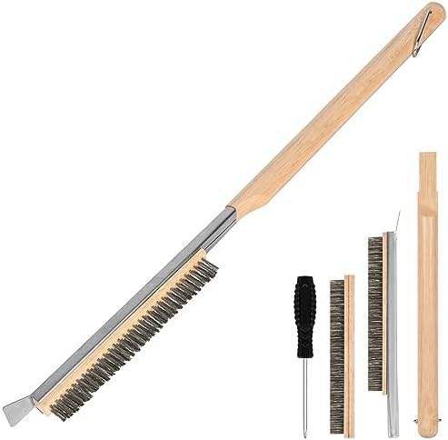 Aolso Pizza Oven Brush, BBQ Grill Cleaning Brush Non Scratch Heat Proof by Aolso