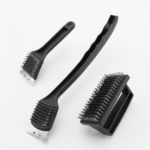 15.75” Grill Brush with Long Handle, BBQ Scraper Steel Bristles Brush by Unknown