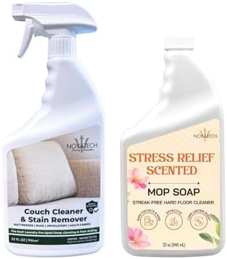 NOYATECH Couch Stain Remover and Mop Soap Floor Cleaner Bundle, Pet Safe by NOYATECH