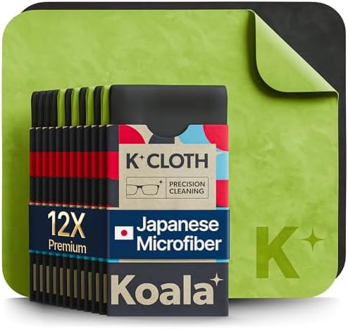 Koala Lens Cleaning Cloth | Japanese Microfiber | Black Green by KoalaLifestyle