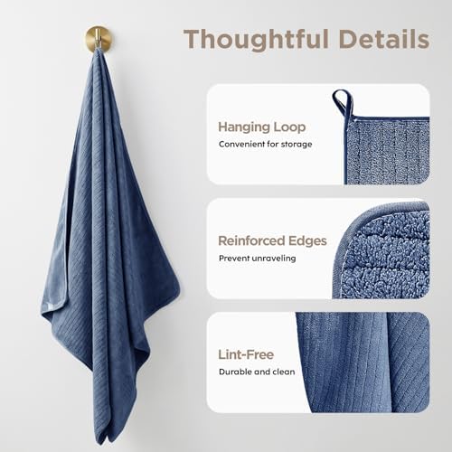 8 Piece Bath Towels Set, 2 Oversized 35 * 70 in Bath, 2 Hand, 4 Wash - Image 6