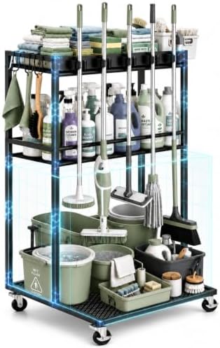 Cleaning Supplies Organizer Cart by Unknown