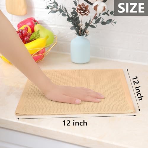 Homaxy 100% Cotton Waffle Weave Kitchen Dish Cloths 6-Pack - Image 5