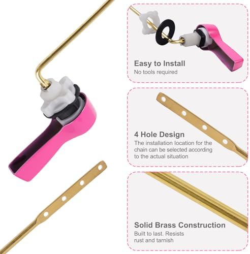 Hibbent Universal Metal Front Mount Toilet Handle Replacement Kit - Image 2