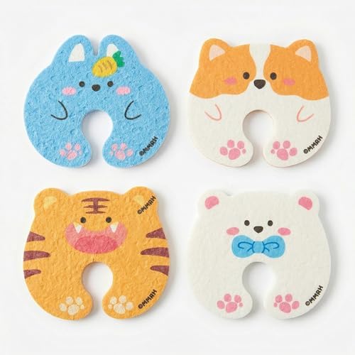 4 Pack Cute Animal Cellulose Sponges by Unknown