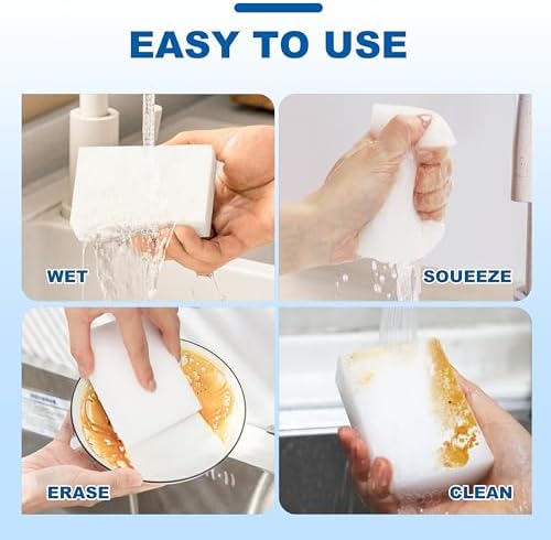 Extra-Thick Melamine Sponge Erasers, 3.94 x 2.76 x 1.18 in - Image 6