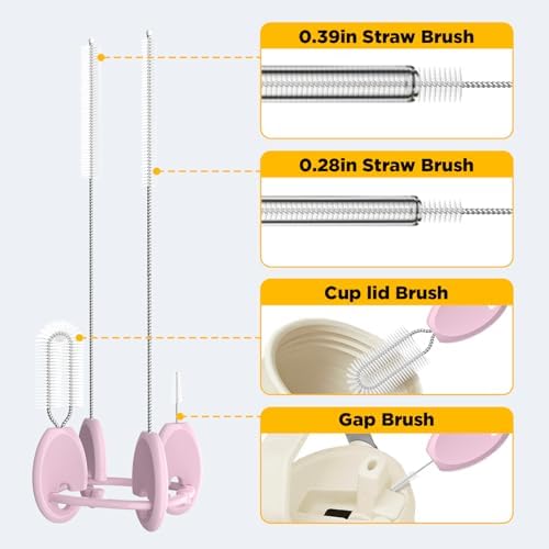 Straw Cleaner Brush Set, 4-in-1 - Image 3