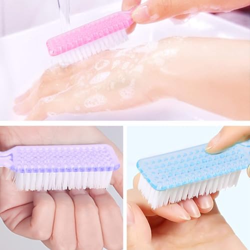 NICEMOVIC 10 Pcs Nail Brush for Cleaning Fingernails, Handle Grip Nail Scrubber - Image 3