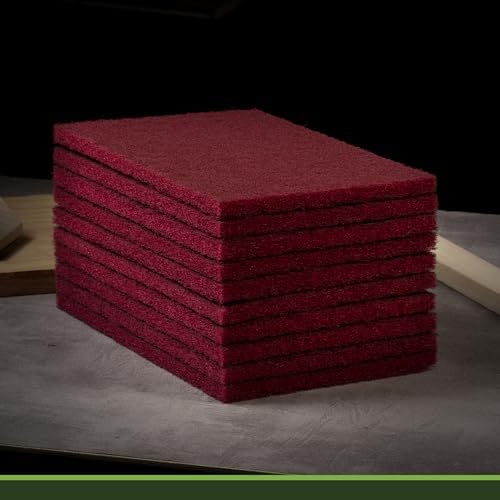 6" x 9" Maroon Scuff Pads 10PCS, Paint Prep Surface Scouring Pad, Scotch - Image 7