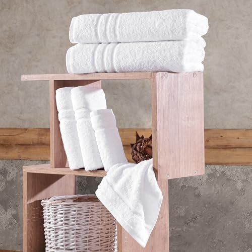 Hawmam Linen Towel Set, Turkish Cotton, 6 Pack - Image 5
