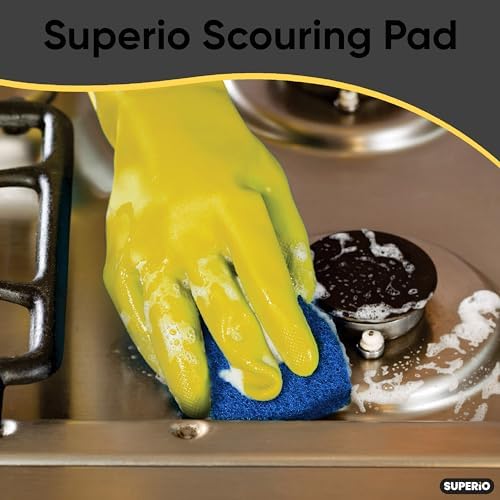 Scouring Pad Non-Scratching Scrubber Non-Scratch Cleaning Scrub Pads Heavy Duty - Image 6