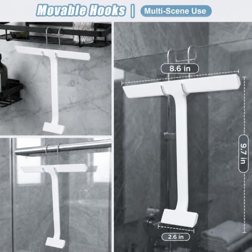 Shower Squeegee for Glass Doors, 8.6-Inch Silicone - Image 6