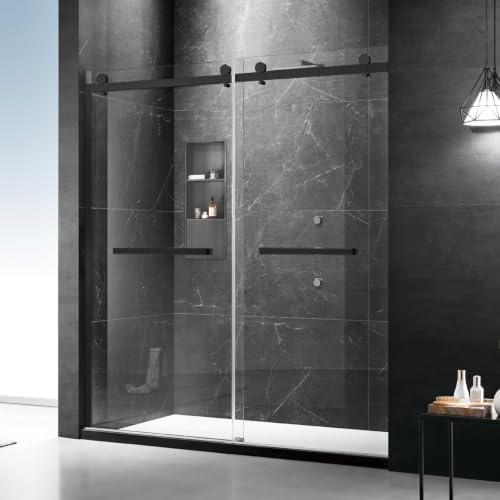 Framed Shower Door, Matte Black by MoSweetShowerDoor