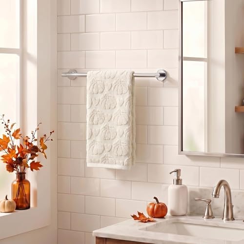 Artoid Mode 1 Pc Beige 3D Heart Pumpkin Jacquard Hand Towel - Image 3