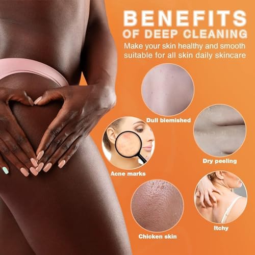 UJFQBH 3 Pieces African Bath Sponge African Net Long Net Bath Sponge - Image 5
