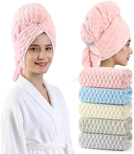 REDKISS 5 Pack Extra Large Hair Towels by REDKISSOnline