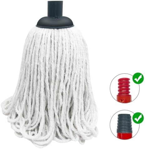 Cotton String Screw on Mop Replacement Head Compatible - Image 3