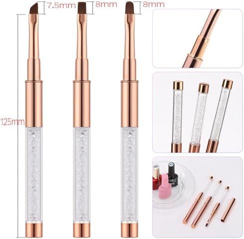 3Pcs Nail Art Clean Up Brushes, - Image 7