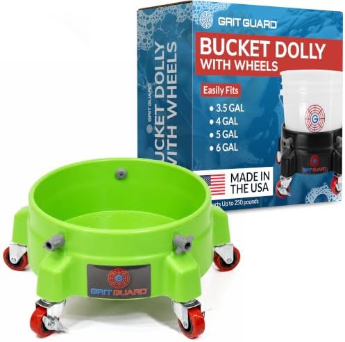 GRIT GUARD Bucket Dolly with Wheels by GritGuardInc