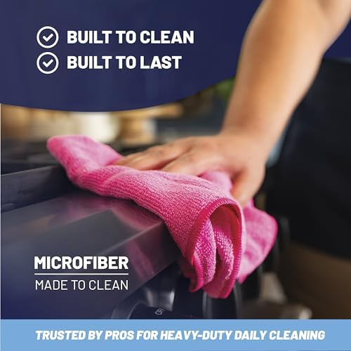 MW Pro Microfiber Cleaning Cloth | Gray | 12 Pack | 16” x 16” | All Purpose - Image 4