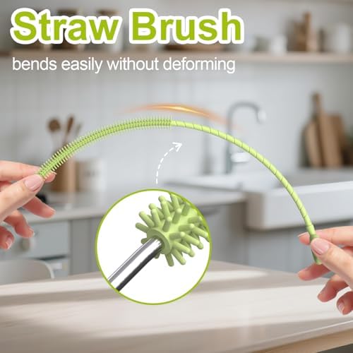 YOTIME Silicone Straw Cleaner Brush - Image 4
