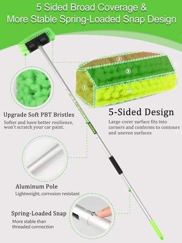 Jisejima Five-Sided Car Wash Brush - Image 2