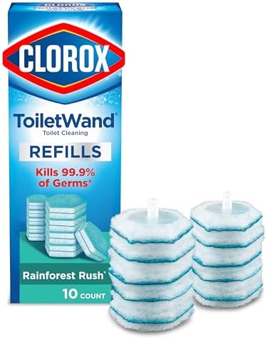 Clorox ToiletWand Toilet Cleaner Refills, Toilet brush, Rainforest Rush by Clorox