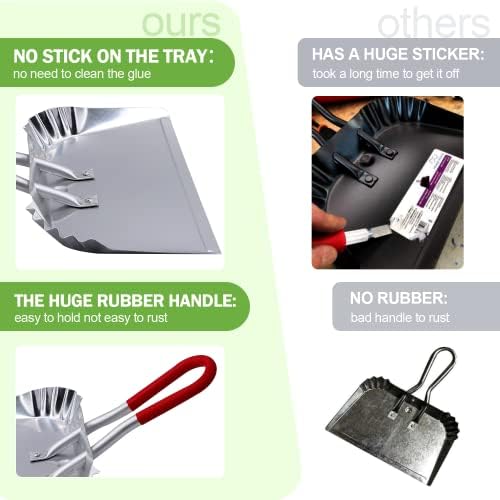 TOP DOG 17" Aluminum Metal Dustpan - Image 6