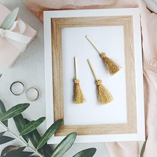 TIHOOD 50PCS Mini Broom Hanging Decoration Straw Craft Decoration Artificial - Image 5