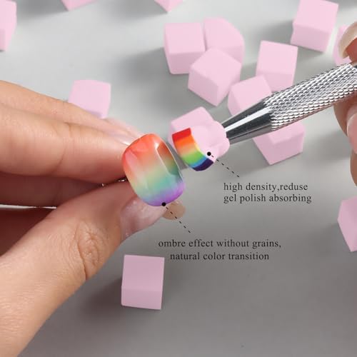 Fcozpjk 100Pcs Soft Nail Sponges - Image 4