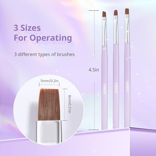 AIRSEE Nail Art Clean Up Brushes - Image 7